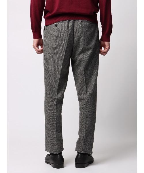 SUIT SQUARE(スーツスクエア)の「テーパードパンツ 尾州 ウールカシミヤブレンド ツイル(スラックス・メンズ・ネイビー/グレー・S/M/L/LL)」の9枚目の写真