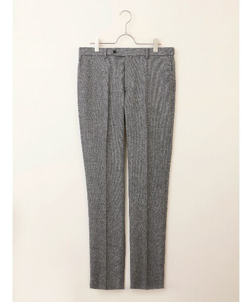 SUIT SQUARE(スーツスクエア)の「テーパードパンツ 尾州 ウールカシミヤブレンド ツイル(スラックス・メンズ・ネイビー/グレー・S/M/L/LL)」の16枚目の写真