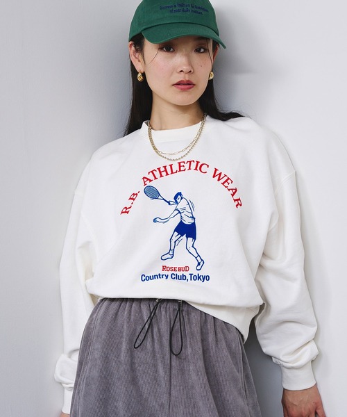 セール】COUNTRY CLUB L/S SWEAT（スウェット）｜ROSE BUD（ローズ
