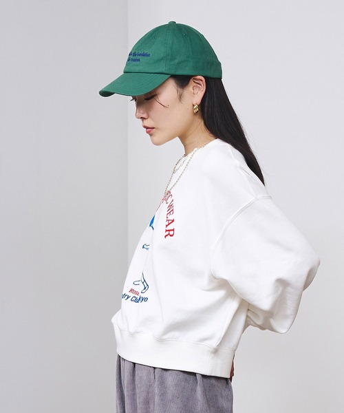ROSE BUD（ローズバッド）の「COUNTRY CLUB L/S SWEAT（スウェット・レディース・チャコールグレー/オレンジ/ホワイト・ONE SIZE）」の5枚目の写真