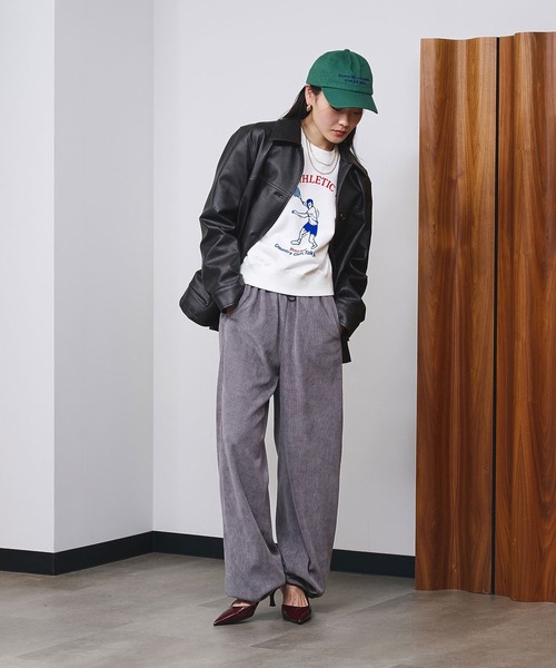 ROSE BUD（ローズバッド）の「COUNTRY CLUB L/S SWEAT（スウェット・レディース・チャコールグレー/オレンジ/ホワイト・ONE SIZE）」の10枚目の写真