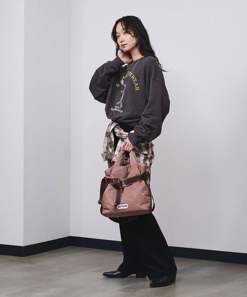 ROSE BUD（ローズバッド）の「COUNTRY CLUB L/S SWEAT（スウェット・レディース・チャコールグレー/オレンジ/ホワイト・ONE SIZE）」の17枚目の写真