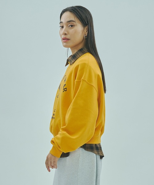 ROSE BUD（ローズバッド）の「COUNTRY CLUB L/S SWEAT（スウェット・レディース・チャコールグレー/オレンジ/ホワイト・ONE SIZE）」の22枚目の写真