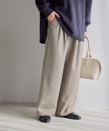 studio CLIP | 2タックワイドストレートパンツ[プチ・プラスサイズあり]《オケージョン2026SS》(スラックス)