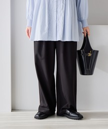 studio CLIP | 2タックワイドストレートパンツ[プチ・プラスサイズあり]《オケージョン2026SS》(スラックス)