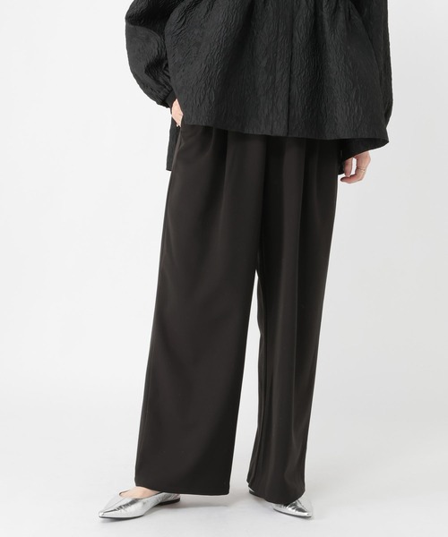 studio CLIP（スタディオクリップ）の「2タックワイドストレートパンツ[プチ・プラスサイズあり]《オケージョン2026SS》（スラックス・レディース・ブラック/ベージュ系その他/グレー系その他・XXX-LARGE/XX-LARGE/X-LARGE/LARGE/MEDIUM/PL/PM）」の17枚目の写真