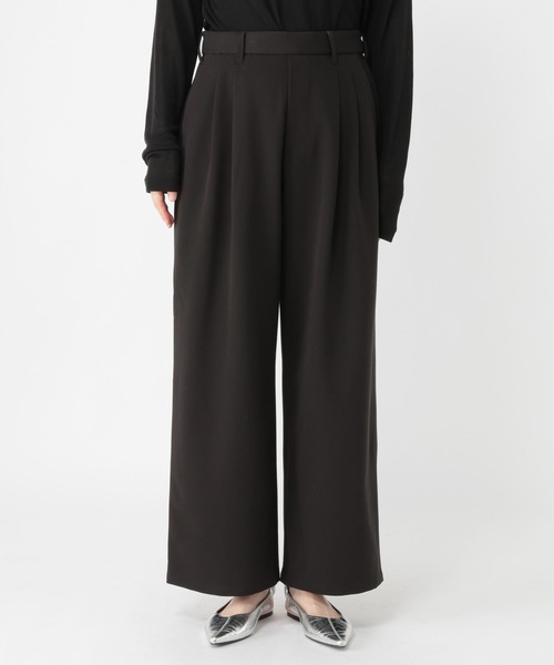 studio CLIP（スタディオクリップ）の「2タックワイドストレートパンツ[プチ・プラスサイズあり]《オケージョン2026SS》（スラックス・レディース・ブラック/ベージュ系その他/グレー系その他・XXX-LARGE/XX-LARGE/X-LARGE/LARGE/MEDIUM/PL/PM）」の20枚目の写真