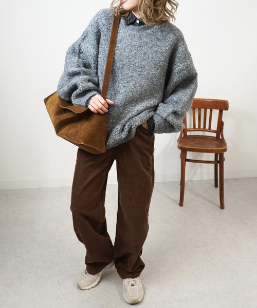 gossara(ゴサラ)の「ブークレーチュニックPO(ニット/セーター・レディース・グレー/ブラック/アイボリー・FREE)」の11枚目の写真