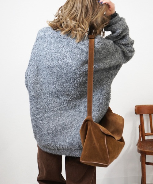 gossara(ゴサラ)の「ブークレーチュニックPO(ニット/セーター・レディース・グレー/ブラック/アイボリー・FREE)」の13枚目の写真