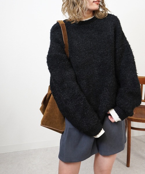 gossara(ゴサラ)の「ブークレーチュニックPO(ニット/セーター・レディース・グレー/ブラック/アイボリー・FREE)」の17枚目の写真