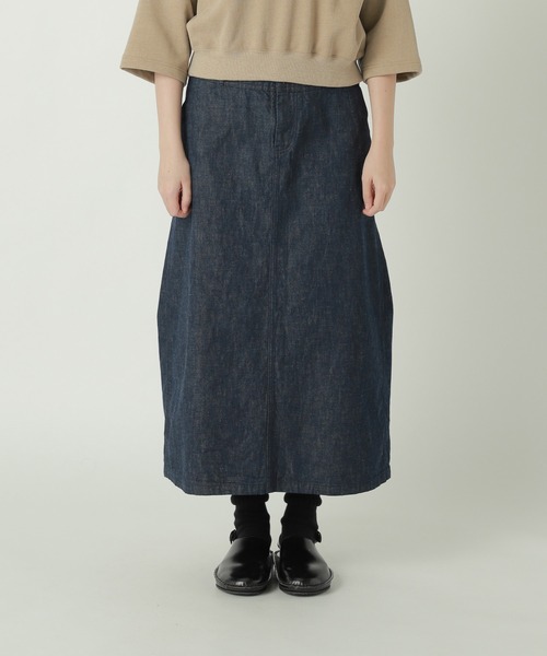 ZUCCa(ズッカ)の「LIGHT OZ DENIM / S(スカート・レディース・ネイビー・M size)」の1枚目の写真