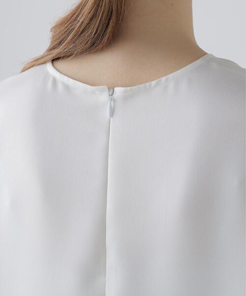 ADORE(アドーア)の「◆ダルサテンブラウス(シャツ/ブラウス・レディース・ホワイト/イエロー/ブラック・38)」の5枚目の写真