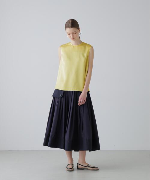 ADORE(アドーア)の「◆ダルサテンブラウス(シャツ/ブラウス・レディース・ホワイト/イエロー/ブラック・38)」の9枚目の写真