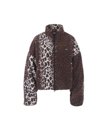 Anothera（アナザーエー）の「レオパードフリースジップアップジャケット_ブラウン（その他アウター）」