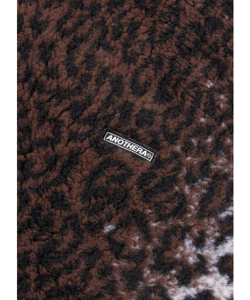 Anothera(アナザーエー)の「レオパードフリースジップアップジャケット_ブラウン(その他アウター・レディース・その他・FREE)」の4枚目の写真
