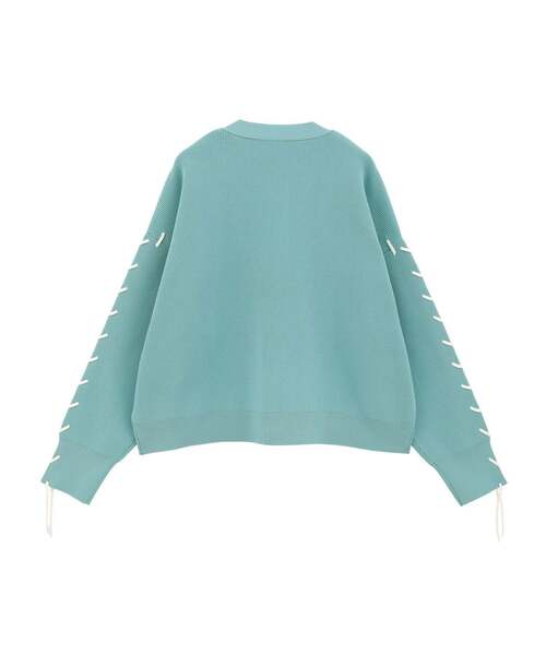 CONVERSE TOKYO（コンバーストウキョウ）の「BLANKET STITCH KNIT SHORT CARDIGAN（カーディガン/ボレロ・レディース・ピンク/ブルー/ブラック・FREE）」の11枚目の写真