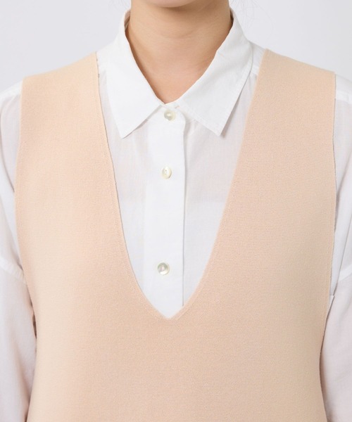 BABYLONE（バビロン）の「ミラノリブニットワンピース（ワンピース・レディース・ブラック/ベージュ・フリー）」の21枚目の写真