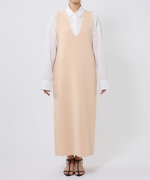 BABYLONE（バビロン）の「ミラノリブニットワンピース（ワンピース・レディース・ブラック/ベージュ・フリー）」の16枚目の写真