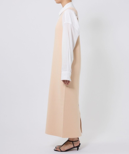 BABYLONE（バビロン）の「ミラノリブニットワンピース（ワンピース・レディース・ブラック/ベージュ・フリー）」の17枚目の写真