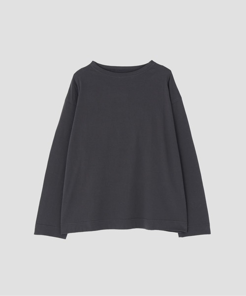 MHL.（エムエイチエル）の「SMOOTH COTTON JERSEY TOP（Tシャツ/カットソー・レディース・ホワイト/グレー系その他3/ブラック・2）」の3枚目の写真