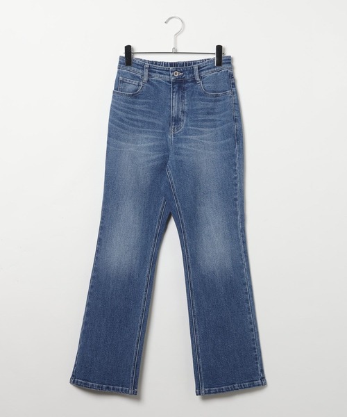 LEPSIM（レプシィム）の「ソフトブーツカットデニム　638894（デニムパンツ・レディース・インディゴブルー/ネイビー/グレー・LARGE/MEDIUM）」の3枚目の写真