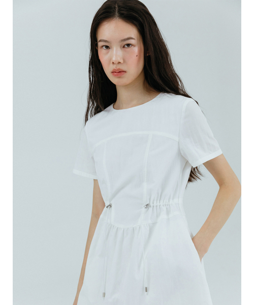 ETMON(エトモン)の「String Stopper Dress, White(ワンピース・レディース・その他・M/S)」の1枚目の写真
