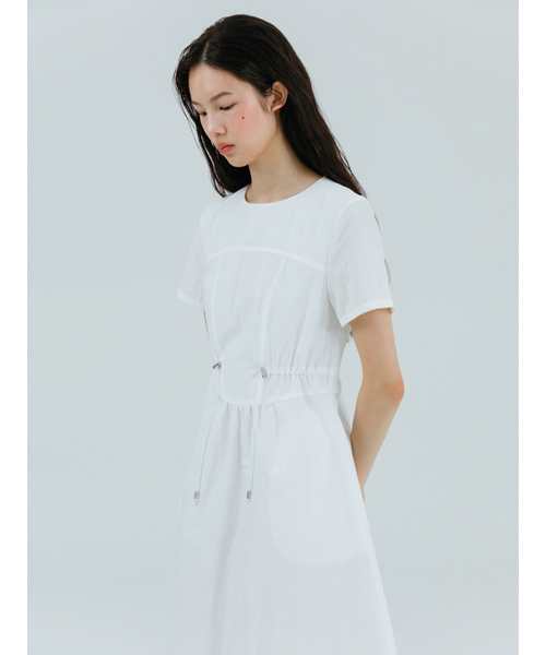 ETMON(エトモン)の「String Stopper Dress, White(ワンピース・レディース・その他・M/S)」の3枚目の写真