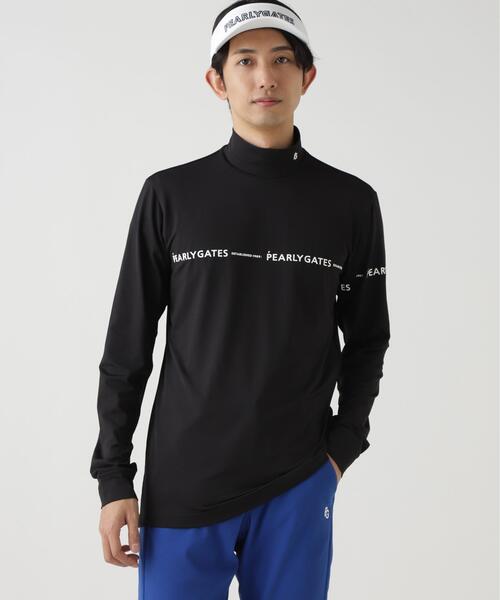 PEARLY GATES 長袖レイヤードシャツ セール】【PEARLY GATES】37.5ベア天竺長袖ハイネックカットソー（T