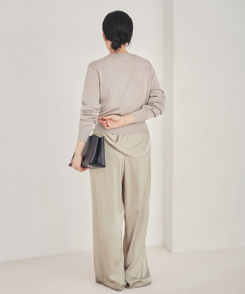 plage（プラージュ）の「Compact Knit カーディガン（カーディガン/ボレロ・レディース・チャコールグレー/キャメル・FREE）」の7枚目の写真