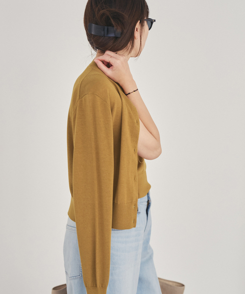 plage（プラージュ）の「Compact Knit カーディガン（カーディガン/ボレロ・レディース・チャコールグレー/キャメル・FREE）」の17枚目の写真