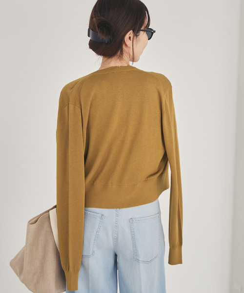 plage（プラージュ）の「Compact Knit カーディガン（カーディガン/ボレロ・レディース・チャコールグレー/キャメル・FREE）」の18枚目の写真