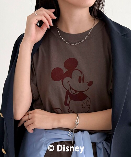 fredy emue（フレディエミュ）の「【GOOD ROCK SPEED】MICKEY半袖Ｔシャツ 2（Tシャツ/カットソー・レディース・チャコールグレー/ブラウン・38）」の17枚目の写真
