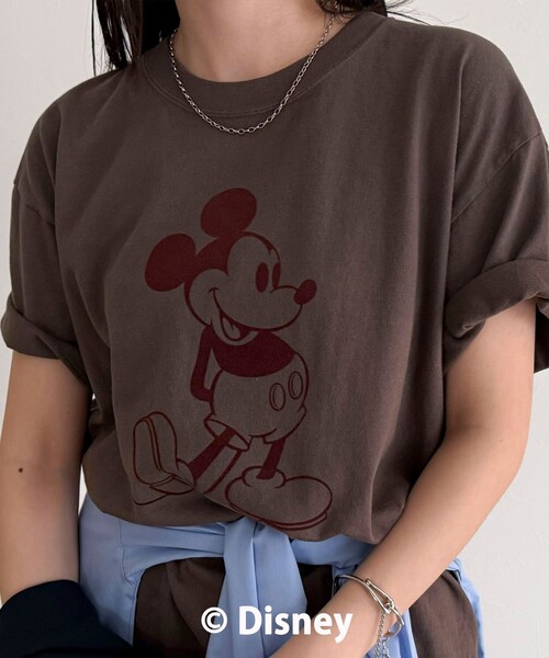 fredy emue（フレディエミュ）の「【GOOD ROCK SPEED】MICKEY半袖Ｔシャツ 2（Tシャツ/カットソー・レディース・チャコールグレー/ブラウン・38）」の8枚目の写真