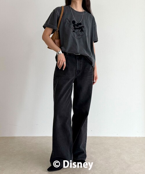 fredy emue（フレディエミュ）の「【GOOD ROCK SPEED】MICKEY半袖Ｔシャツ 2（Tシャツ/カットソー・レディース・チャコールグレー/ブラウン・38）」の12枚目の写真