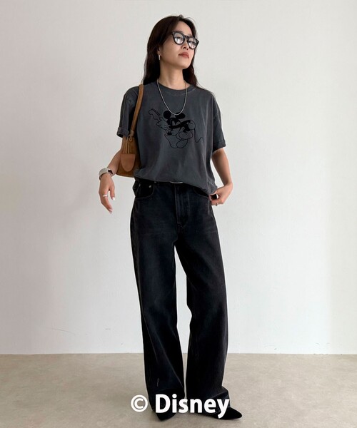 fredy emue（フレディエミュ）の「【GOOD ROCK SPEED】MICKEY半袖Ｔシャツ 2（Tシャツ/カットソー・レディース・チャコールグレー/ブラウン・38）」の3枚目の写真