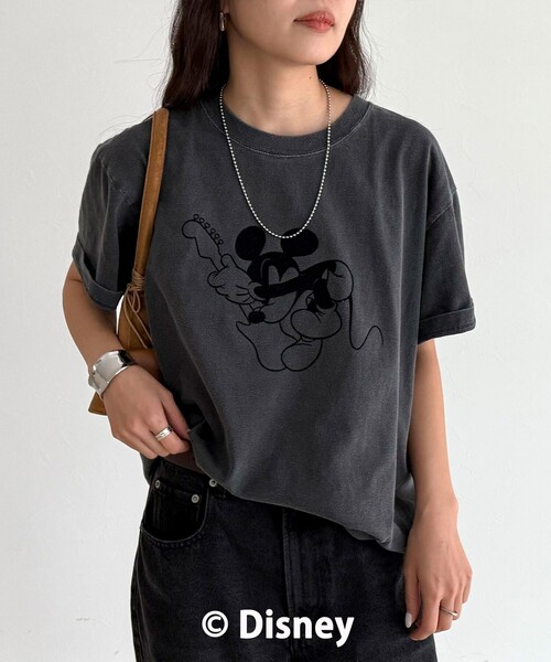 fredy emue（フレディエミュ）の「【GOOD ROCK SPEED】MICKEY半袖Ｔシャツ 2（Tシャツ/カットソー・レディース・チャコールグレー/ブラウン・38）」の4枚目の写真