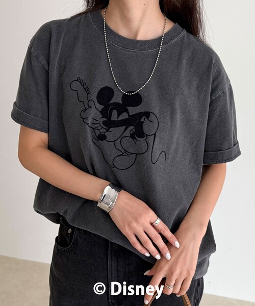 fredy emue（フレディエミュ）の「【GOOD ROCK SPEED】MICKEY半袖Ｔシャツ 2（Tシャツ/カットソー・レディース・チャコールグレー/ブラウン・38）」の6枚目の写真