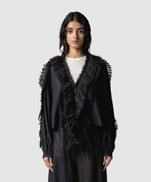 muller of yoshiokubo | muller of yoshiokubo ミュラーオブヨシオクボ / RUFFLE CHIFFON BLOUSE ラッフルシフォンブラウス / MLS26202(シャツ/ブラウス)