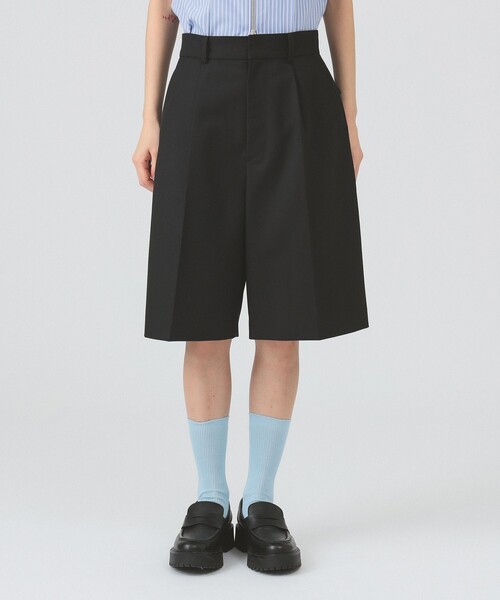 Ray BEAMS（レイビームス）の「1タック ハーフパンツ（その他パンツ・レディース・ブラック/グレー・0/1）」の19枚目の写真