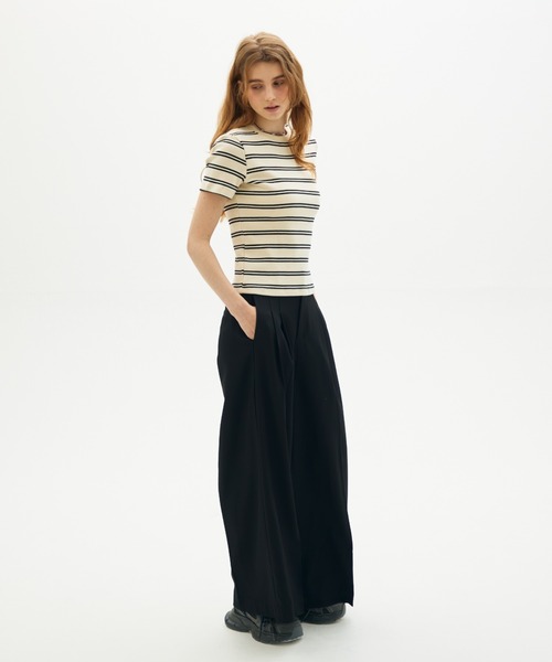 full/fill.(フルフィル)の「short sleeve assort border T/ショートスリーブアソートボーダーT(Tシャツ/カットソー・レディース・アイボリー/ネイビー・FREE)」の22枚目の写真