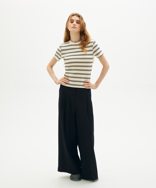 full/fill.(フルフィル)の「short sleeve assort border T/ショートスリーブアソートボーダーT(Tシャツ/カットソー・レディース・アイボリー/ネイビー・FREE)」の21枚目の写真