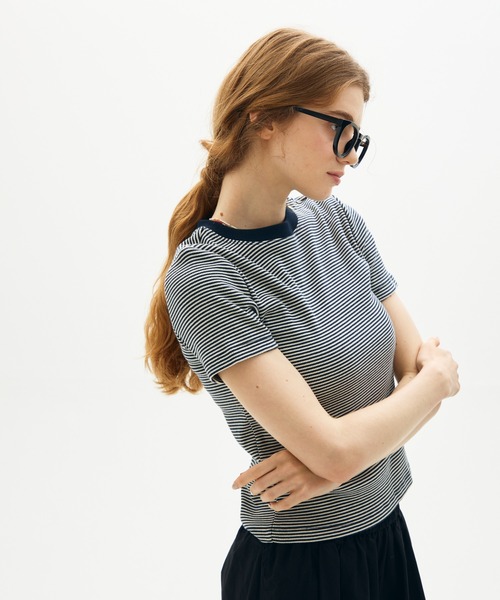full/fill.(フルフィル)の「short sleeve assort border T/ショートスリーブアソートボーダーT(Tシャツ/カットソー・レディース・アイボリー/ネイビー・FREE)」の11枚目の写真
