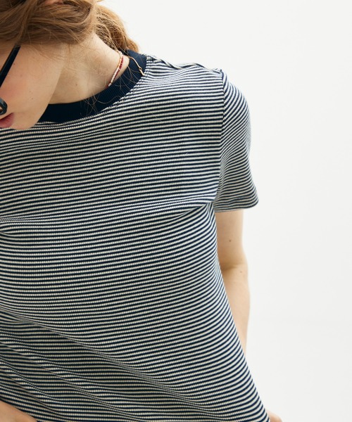 full/fill.(フルフィル)の「short sleeve assort border T/ショートスリーブアソートボーダーT(Tシャツ/カットソー・レディース・アイボリー/ネイビー・FREE)」の10枚目の写真