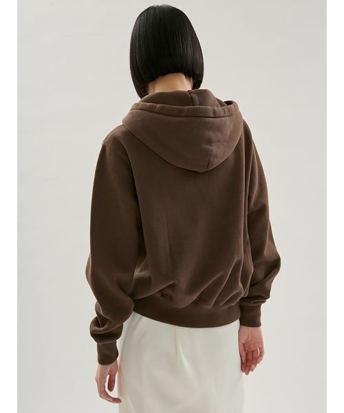 emmi（エミ）の「【emmi│POLO RALPH LAUREN】KNIT-FULLZIP-SWEATSH（スウェット・レディース・ブラウン・S）」の4枚目の写真