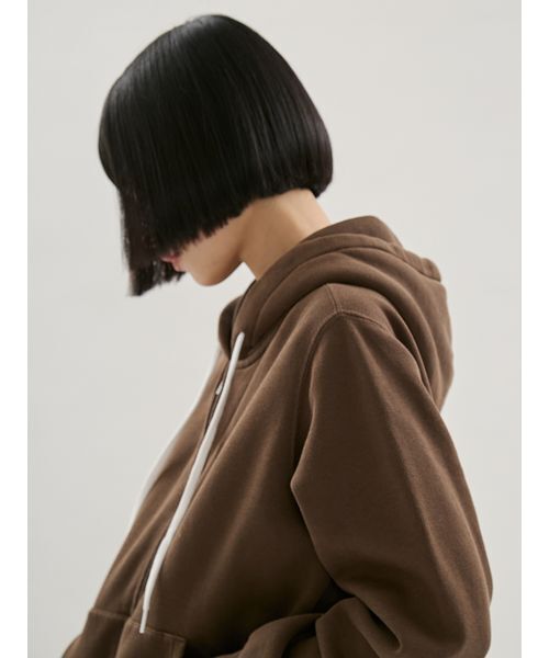 emmi（エミ）の「【emmi│POLO RALPH LAUREN】KNIT-FULLZIP-SWEATSH（スウェット・レディース・ブラウン・S）」の5枚目の写真