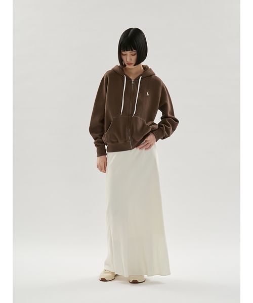 emmi（エミ）の「【emmi│POLO RALPH LAUREN】KNIT-FULLZIP-SWEATSH（スウェット・レディース・ブラウン・S）」の11枚目の写真