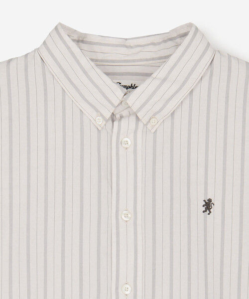 GYMPHLEX（ジムフレックス）の「Gymphlex | コットンタイプライター ストライプボタンダウンシャツ WOMEN（シャツ/ブラウス・レディース・ホワイト系その他・14）」の12枚目の写真