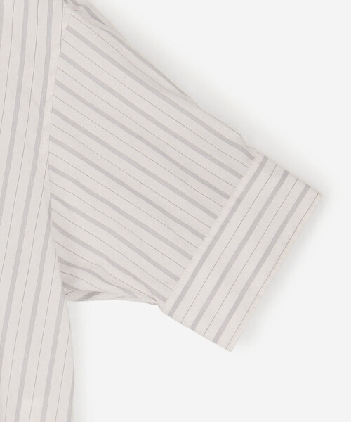 GYMPHLEX（ジムフレックス）の「Gymphlex | コットンタイプライター ストライプボタンダウンシャツ WOMEN（シャツ/ブラウス・レディース・ホワイト系その他・14）」の13枚目の写真