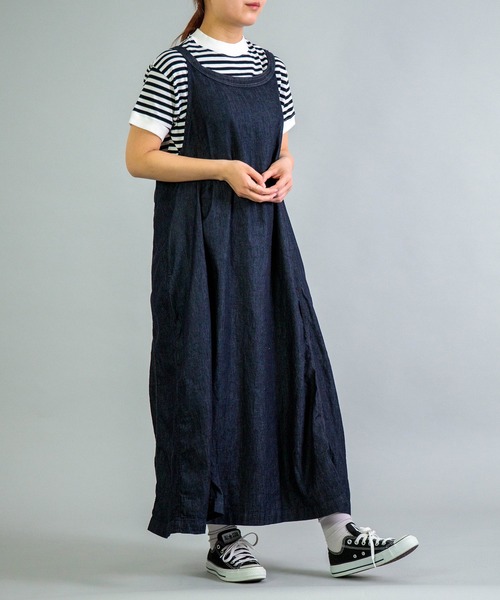【美品】  Drawer / ドゥロワー | SUMMER コットン天竺 モックネックノースリーブ | 1 | ネイビー | レディース Drawer - 【美品】 Drawer / ドゥロワー | SUMMER コットン天竺 モック