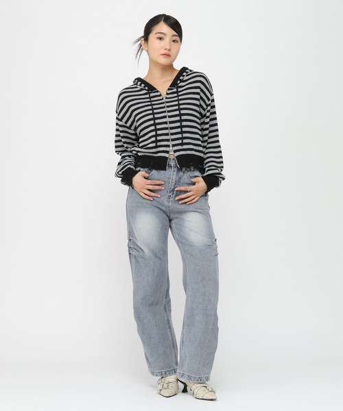 3.3 Field Trip (3.3フィールドトリップ)の「3.3 Field Trip/デニムパンツ(デニムパンツ・レディース・ライトブルー/ブラック・SMALL)」の18枚目の写真